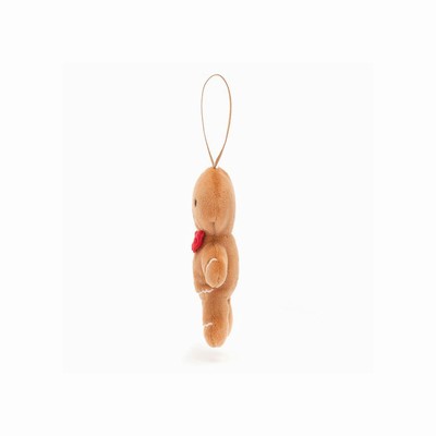 Jellycat Festive Folly Gingerbread Fred UK | 98437DMLJ